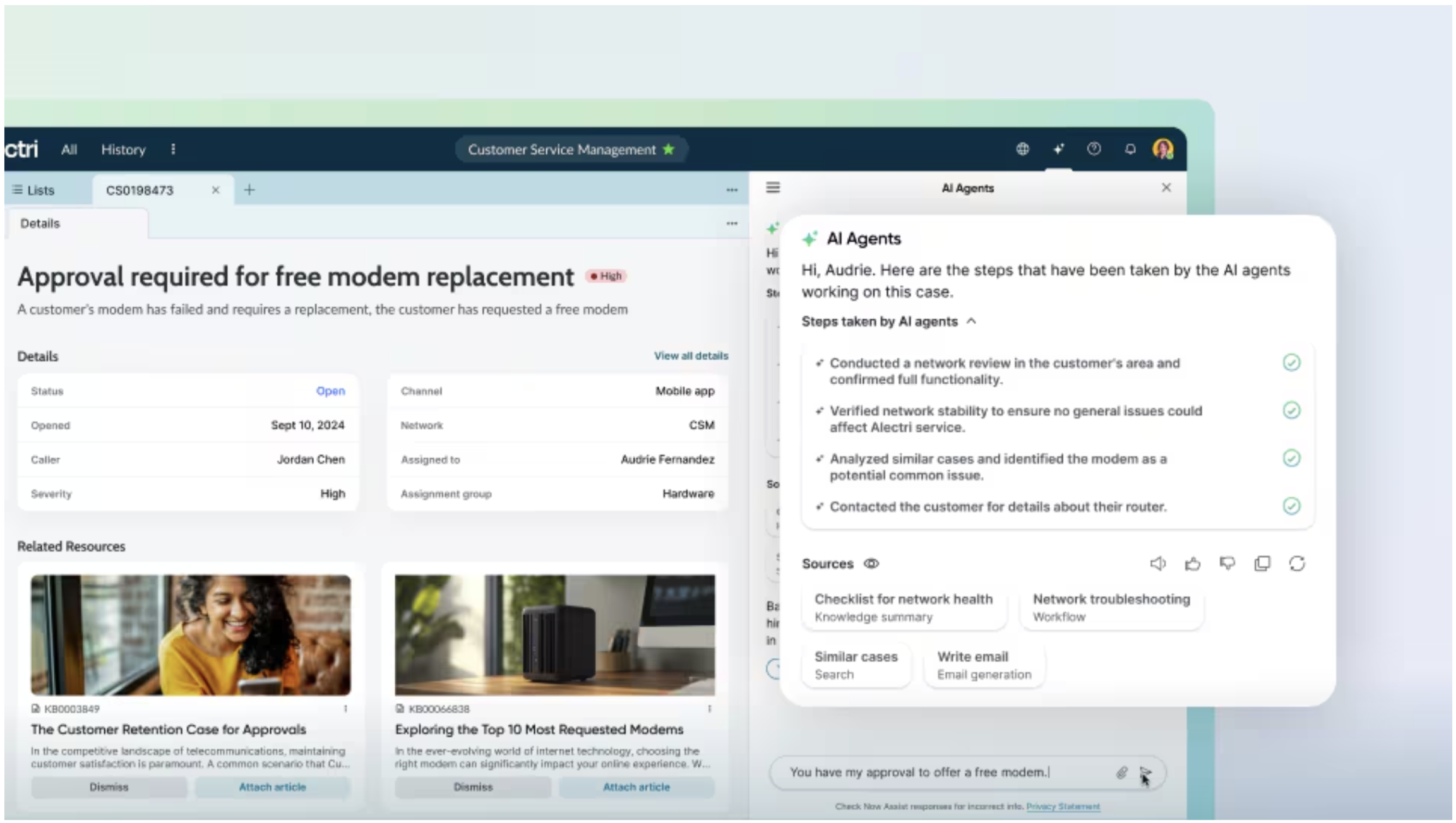 ServiceNow AI Agent Fabric