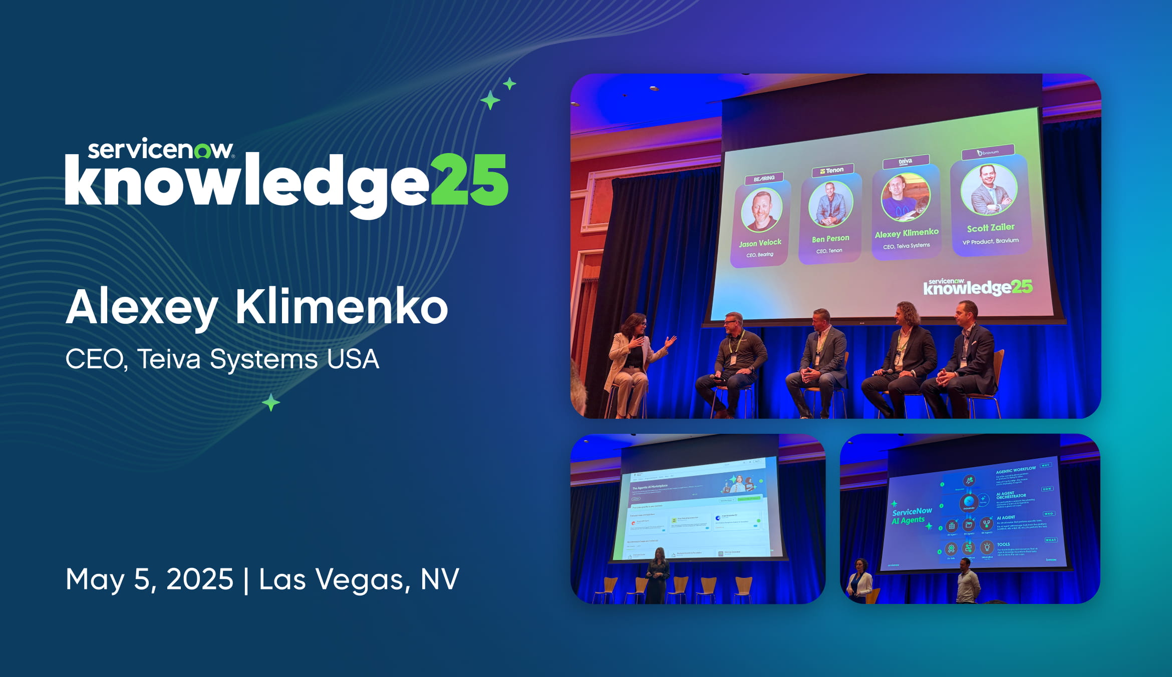 Teiva Systems at the Partner Panel, ServiceNow Knowledge 2025, Las Vegas