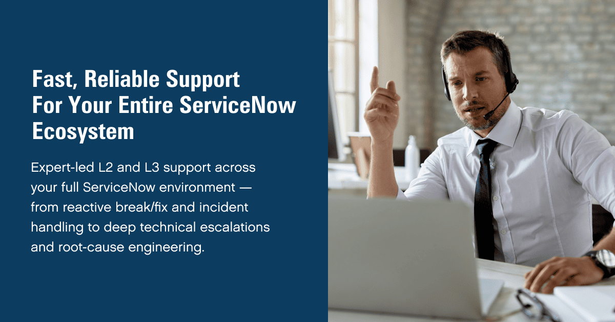 Servicenow Remote Support ServiceNow Technical Support Services